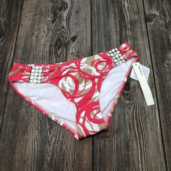 Perry Ellis Other - Nwt Perry Ellis Pink Bikini Bottoms with Jewelry